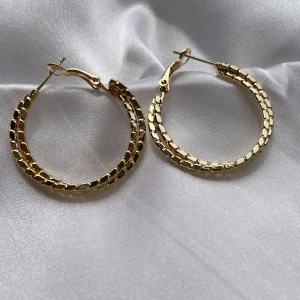 Sparkling Round Hoops front